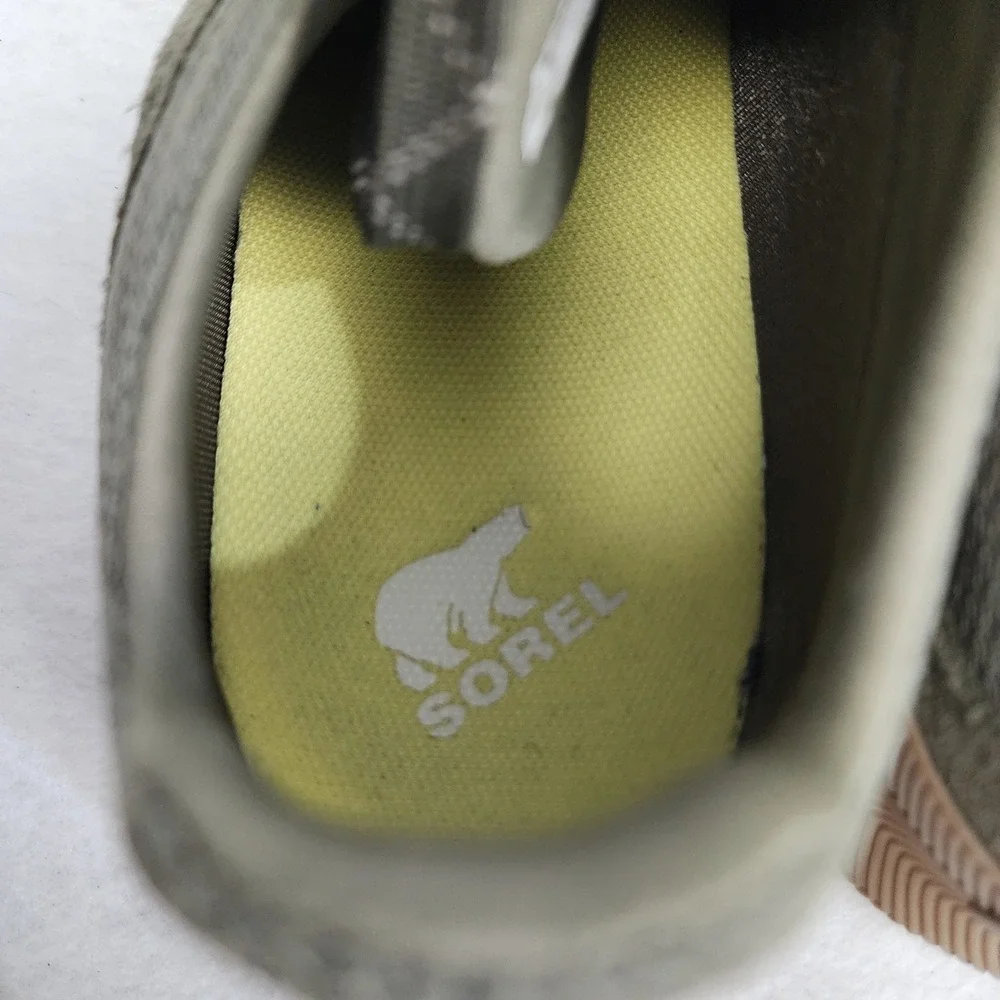 Sorel Out 'N About III Low NL4090-365 Womens 10 Sneakers Green Waterproof Shoes